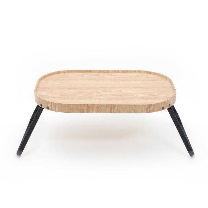 CurveLine™ Sängbricka Halkfri Stor Bädd i Pilträ