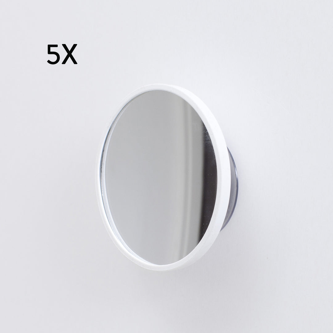 AirMirror™ Compact Avtagbar Magnetisk Sminkspegel 5x — Sugproppsfäste