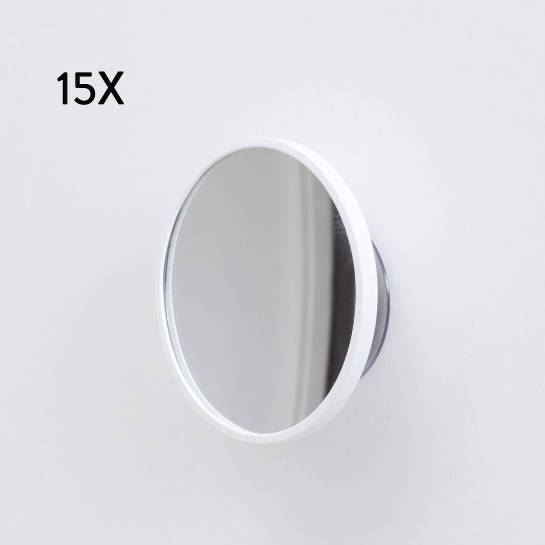 AirMirror™ Compact Avtagbar Magnetisk Sminkspegel 15x — Sugproppsfäste