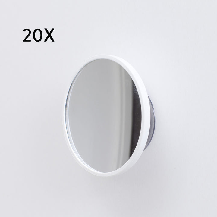 AirMirror™ Compact Avtagbar Magnetisk Sminkspegel 20x — Sugproppsfäste