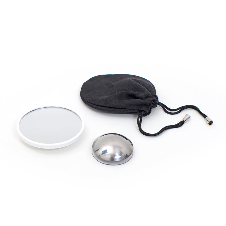 AirMirror™ Compact Avtagbar Magnetisk Sminkspegel 20x — Sugproppsfäste